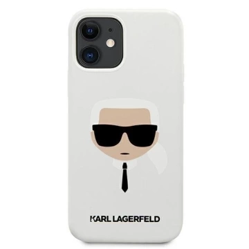 Karl Lagerfeld KLHCP12SSLKHWH iPhone 12 mini 5,4" biały/white Hardcase Silikon Karl`s Head